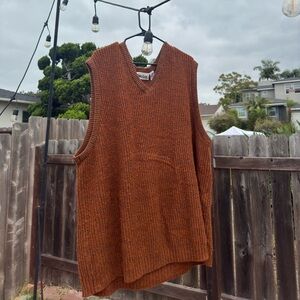 oversized sweater vest dress